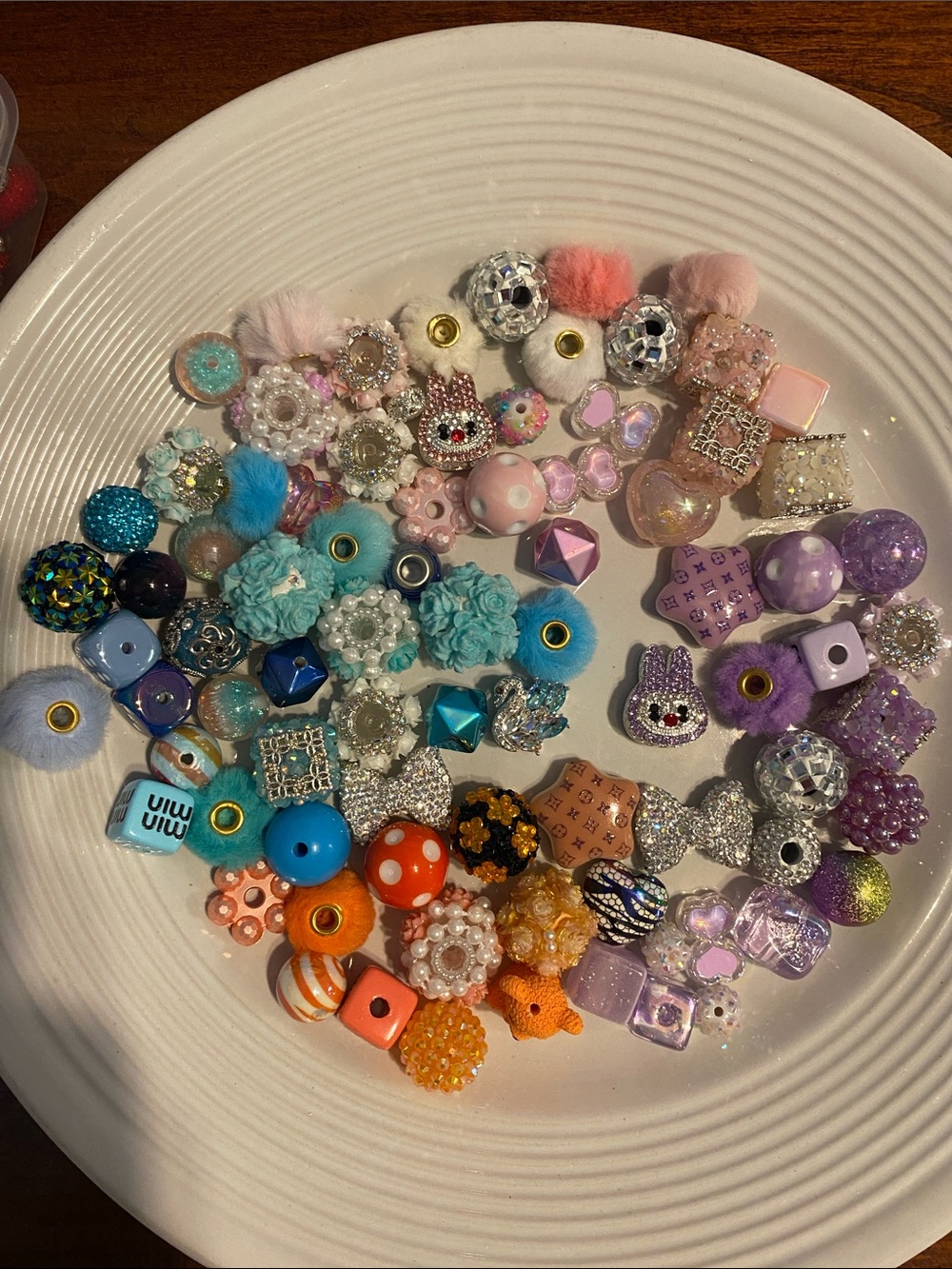 Bead Bundle Keychain Bag charm kit New - Picture 4 of 17